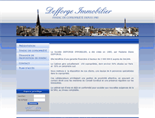 Tablet Screenshot of defforge-immobilier.com